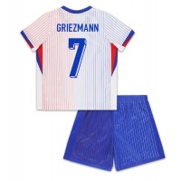 Camiseta Francia Antoine Griezmann #7 Visitante Equipación para niños Eurocopa 2024 manga corta (+ pantalones cortos)